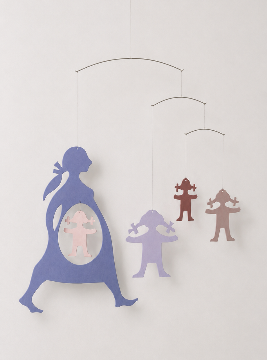 Expecting Mother, pastel