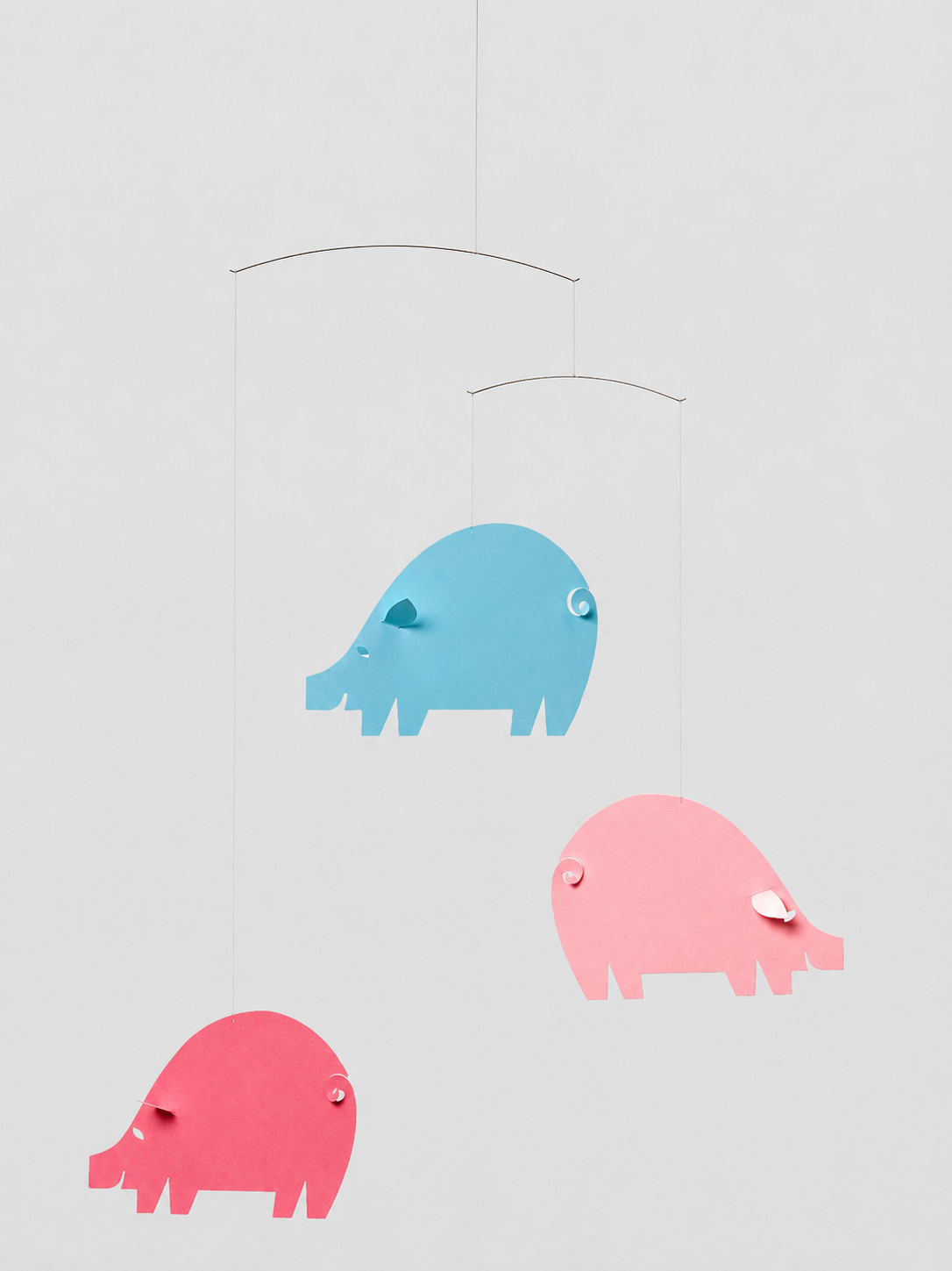 The Piggy Mobile, pastel