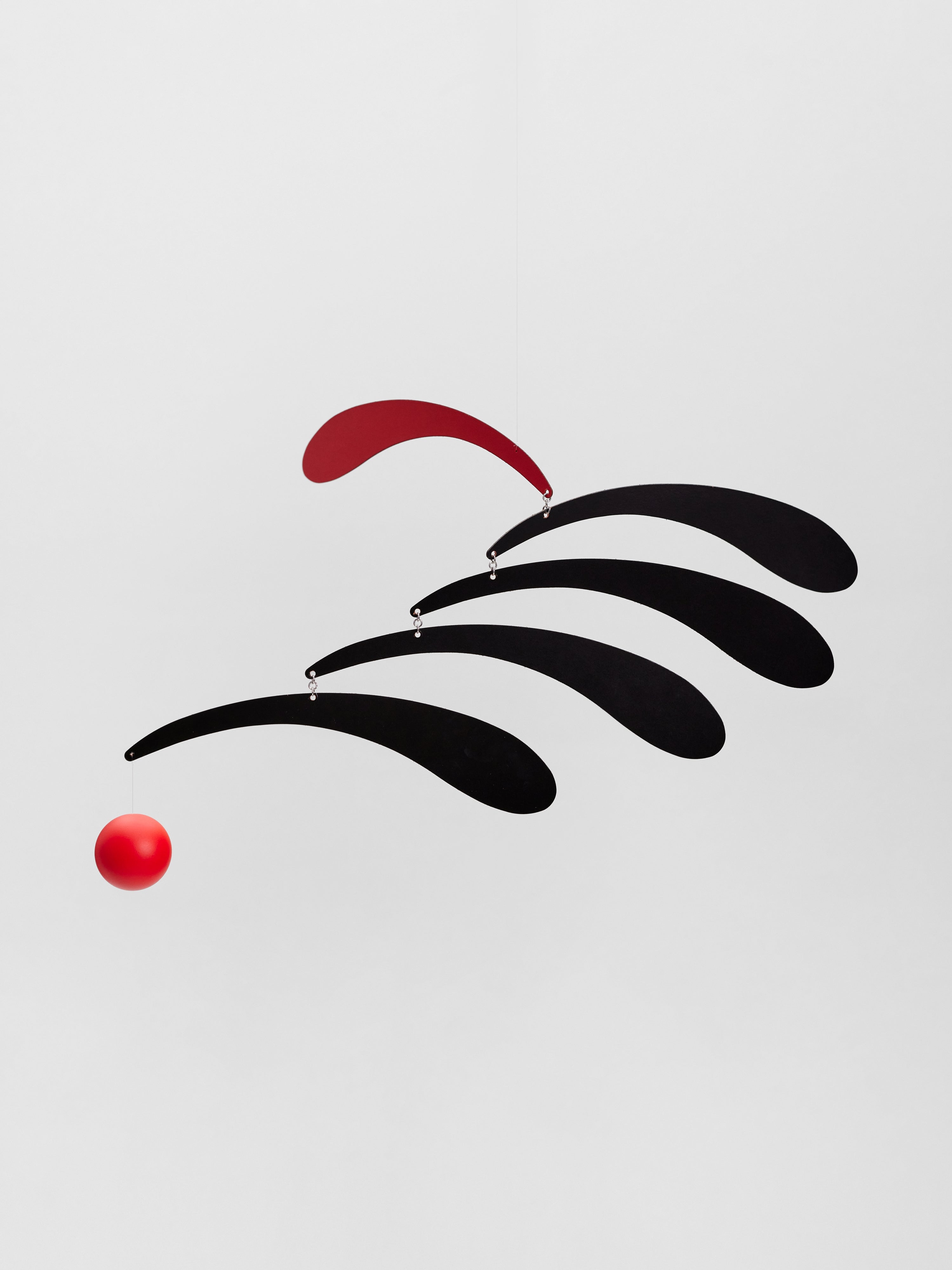 Flensted Mobiles | Flowing Rhythm | Red & Black