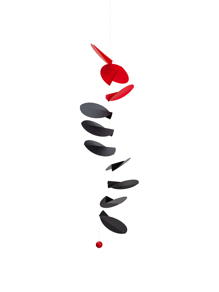 Turning Leaves | Black & Red.