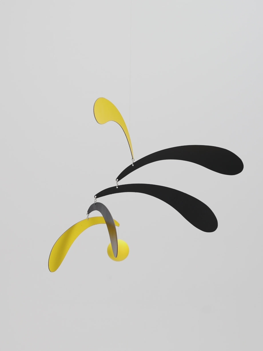 Flensted Mobiles | Flowing Rhythm | Yellow & Black